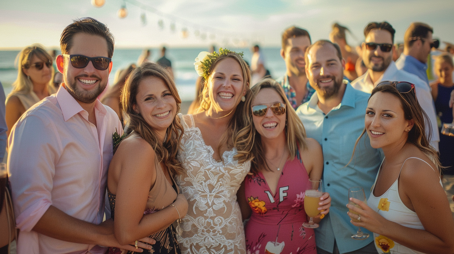 Dress code for beach wedding invitation clearance