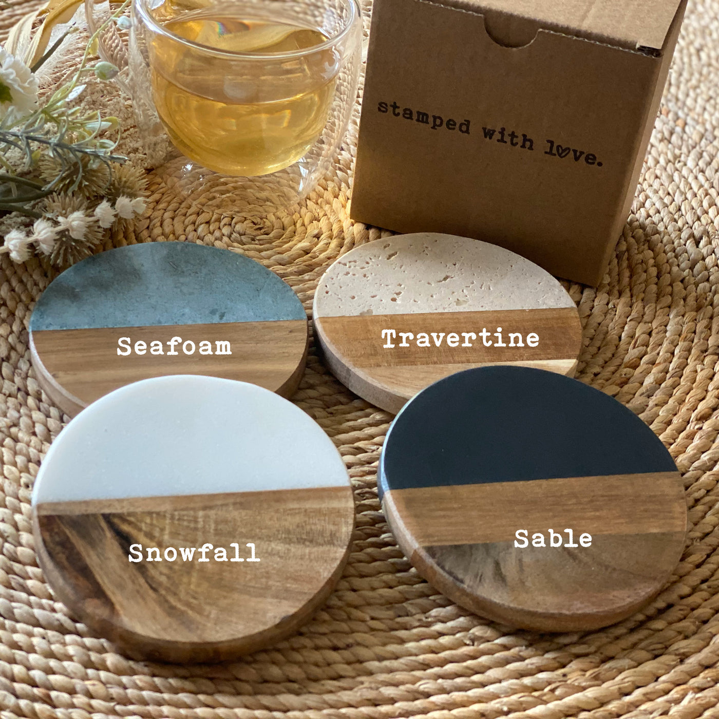 Coaster. Shop Custom Logo Coasters for Business | Stamped with Love