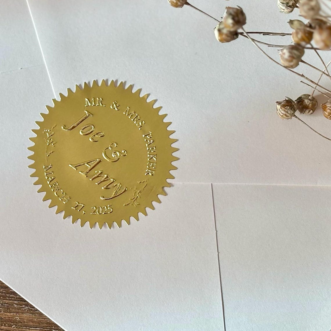 Sticker Embosser Custom Gold Foil Sticker Embosser | Stamped with Love