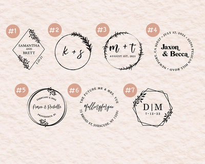 For Stamp Design Custom Wedding Rubber Stamps | Stamped with Love