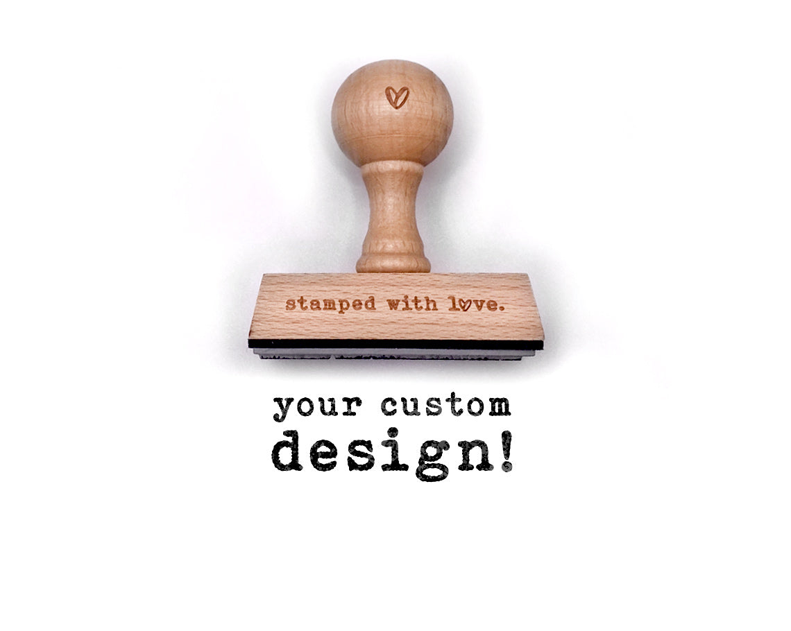 Rectangular Custom Logo Stamp | Stamped with Love