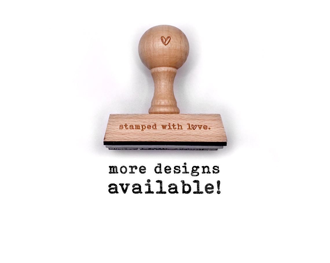 Handmade With Love Custom Packaging Stamp