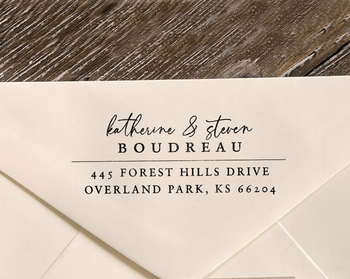 XL Custom Self Inking Return Address Stamps | Stamped with Love