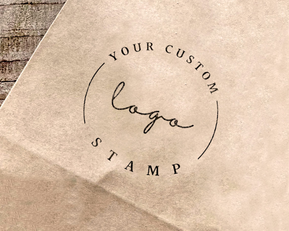 Circle Shaped Branded Logo Stamp | Stamped with Love