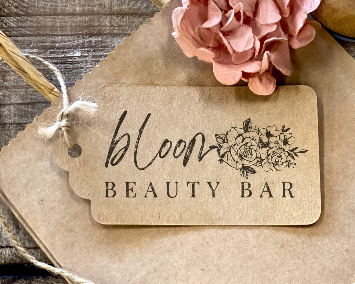 custom logo stamp for beauty bar