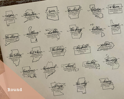 Colorado Round Return Address Stamp